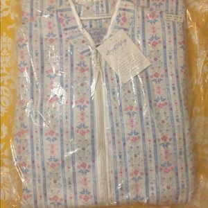 Nwt Lanz of Salzburg quilted flannel zip up